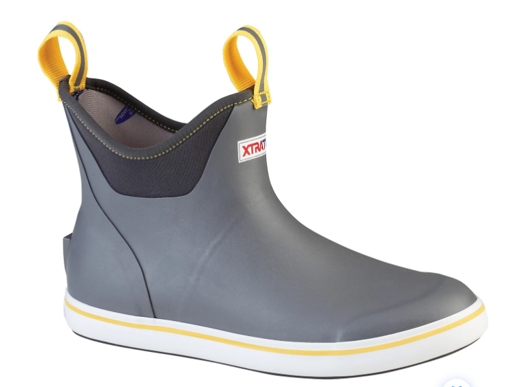 XTRATUF Men's Gray Ankle Rubber Deck Boots 27735