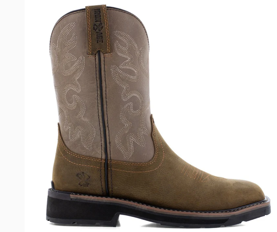 Iron Age Outlaw Men's Square Steel Toe Waterproof EH Work Boot IA5041