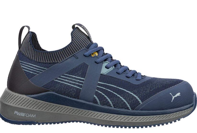 PUMA Navy/Gray Low Turbo Composite Toe ESD SR Athletic shoe 64.517.5