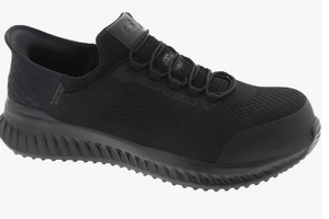 Skechers Men's Black Composite Toe EH Slip-Resistant  Work Shoe 200206
