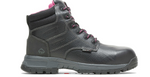 Wolverine Women's Black  6"Composite Toe Waterproof Lace Up Work Boot W10181