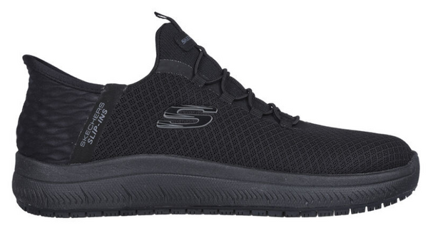 Skechers Women s Black Soft EH SR Slip in Memory Foam Work 108144