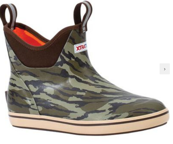 XTRATUF Men's Camo Ankle Rubber Deck Boots