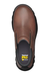 Timberland PRO Men's EH SR Leather BRN Composite Toe Slip-On Work Shoe 0A5YC3