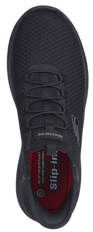 Skechers Women s Black Soft EH SR Slip in Memory Foam Work 108144 BLK West Point Safety Shoes