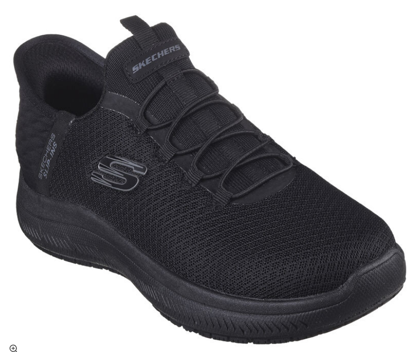 Skechers Women's Black Soft EH SR Slip-in Memory Foam Work 108144/BLK