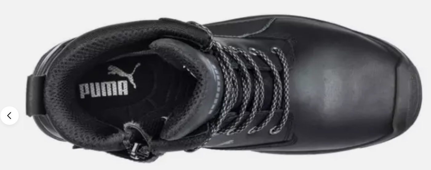 PUMA SAFETY CONQUEST  MEN'S 7 INCH COMPOSITE TOE EH WP SIDE ZIP WORK BOOT