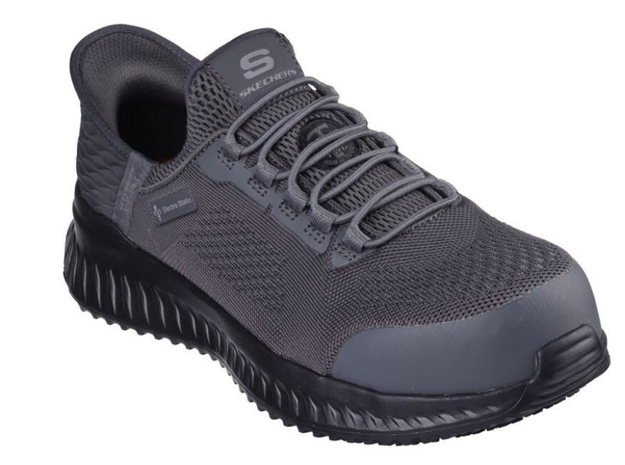 Skechers Men's Slip Resistant Composite Toe ESD Work Shoe 200298/CCBK
