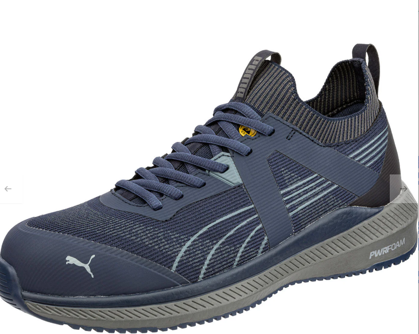 PUMA Navy/Gray Low Turbo Composite Toe ESD SR Athletic shoe 64.517.5