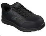 Skechers Women's Black Steel Toe Slip-in EH Work Shoe 108353
