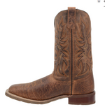 Laredo Men's Brown Pull-On Square Toe Western Boot 7835