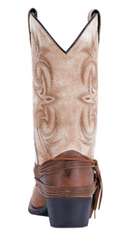 Laredo Women's Sand/White Western Round Toe Boot 51091