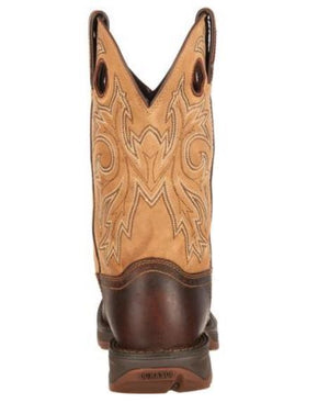 Durango Rebel Men's Saddle Up Pull On Brown/Tan Leather Western Boot DB4442