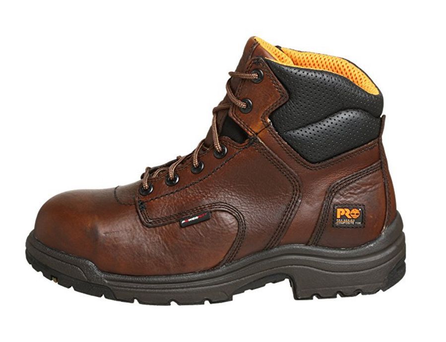 Timberland PRO TiTAN Men's Brown Composite Safety-Toe 6" Electrical Hazard TB050508