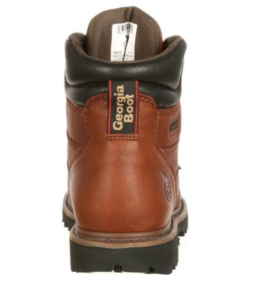 Georgia Boot Comfort Core Brown Leather Steel Toe Met Guard EH Lace Up Work Boot G6315