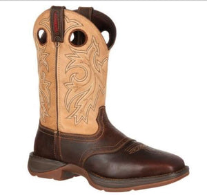 Durango Rebel Men's Steel Toe EH Saddle Up Pull On Leather Western Boot DB019