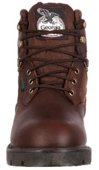 Georgia Men's Brown Leather Steel Toe Electrical Hazard Waterproof Lace-Up Work Boot G105