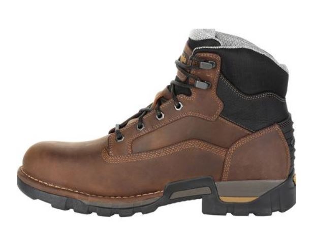 Georgia Men's Brown Leather Steel Toe Waterproof Lace-Up Work Boot GB00313