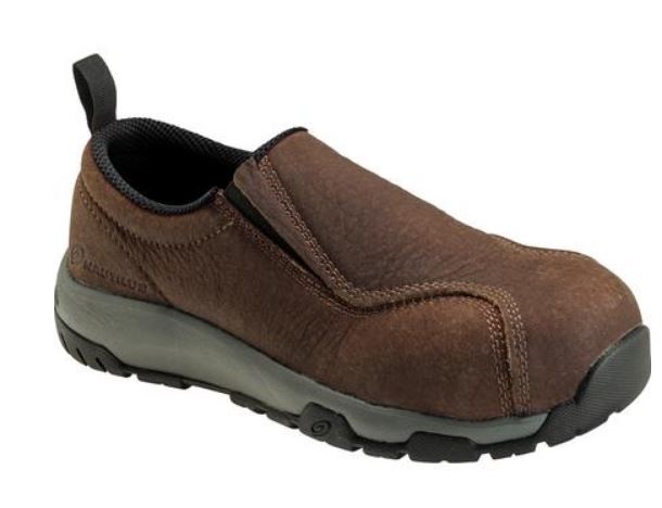 Nautilus Men's Brown Carbon Toe ESD Slip On Work Shoe N1657