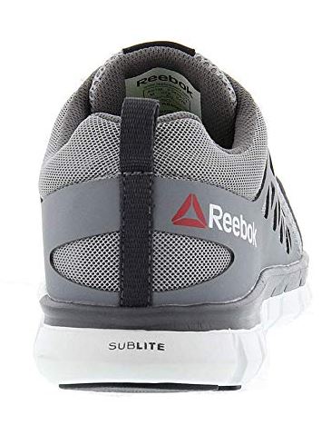 Reebok Sublite Men's Grey Alloy Toe EH Slip Resistant Cushioned Work Shoe RB4042