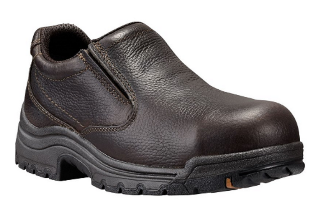 Timberland PRO Men's EH Leather BRN Alloy Toe Slip-On Work Shoe 053534
