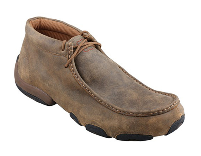 Men's Brown Driver Moc Soft Toe Lace-Up  Shoe MDM0003