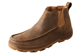 Twisted X 'Double Gore Driving' Men's Moc Toe Leather Slip-On Boot