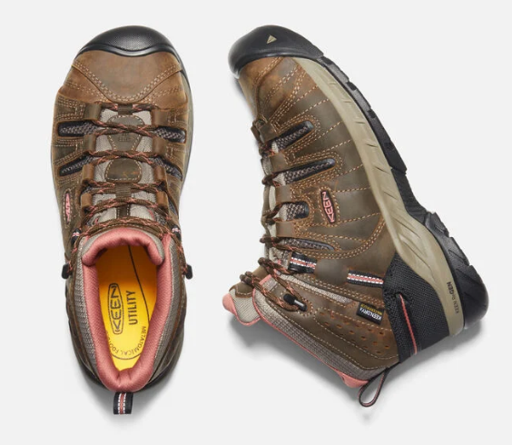 Keen Flint Mid Women's Waterproof EH Soft Toe Lace-Up Hiker Boots 1025246