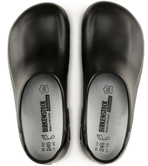 Birkenstock Women s Black Polyurethane Slip Oil Resist. Steel Toe Clog A640