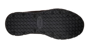 Skechers Men's Black Leather EH Slip-Resistant Soft Toe Work Shoe 77156