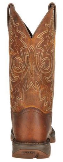 Durango Rebel Men's 12" Pull On Brown Leather Square Toe Western Boot DB4443