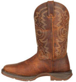 Durango Rebel Men's 12" Pull On Brown Leather Square Toe Western Boot DB4443